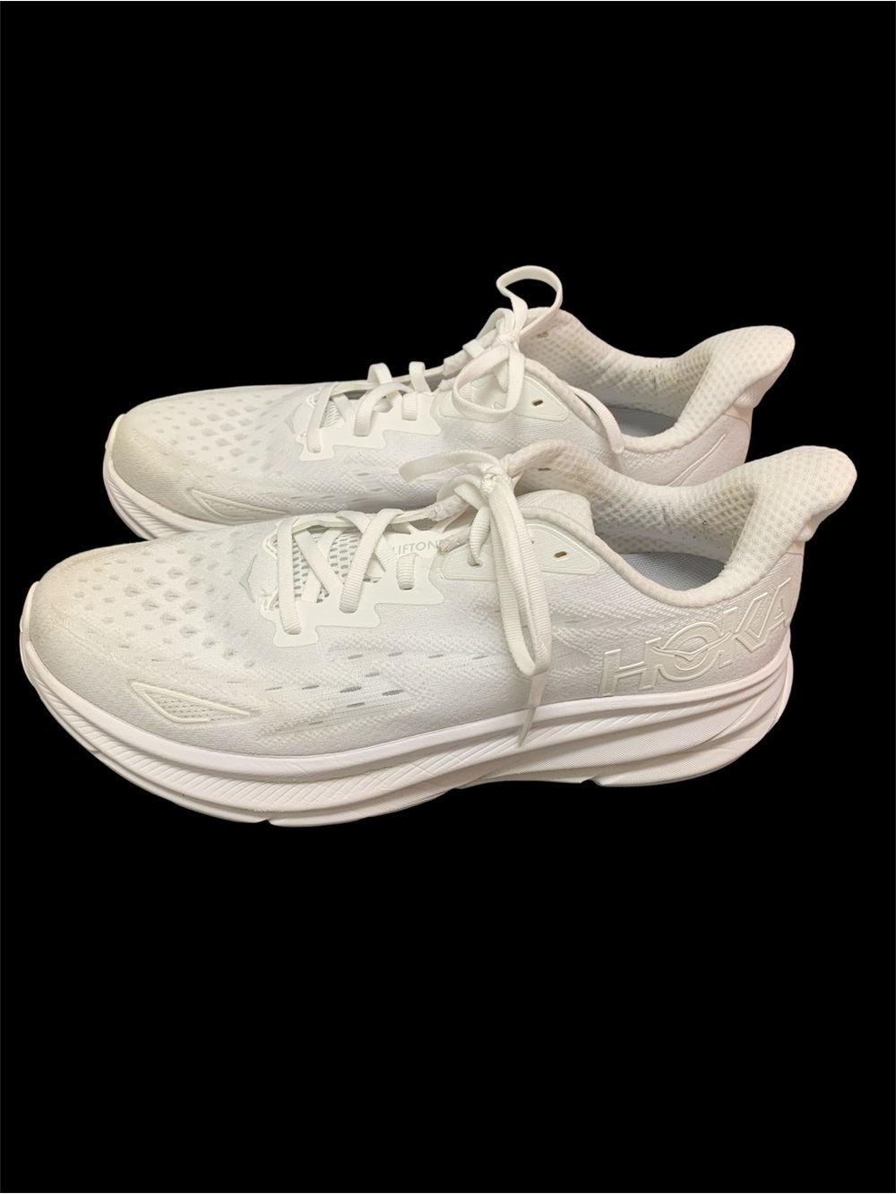 HOKA Clifton 9 Women’s Size 12B White Athletic Shoe